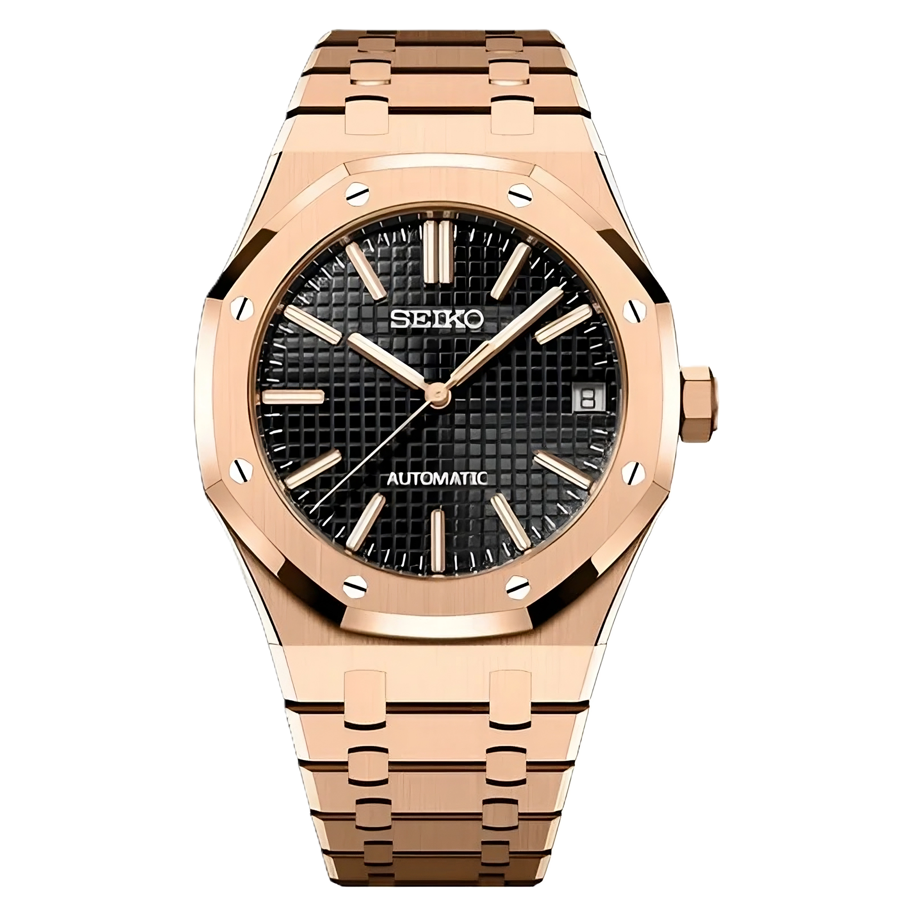 Seiko Royal Oak Rose Gold Black