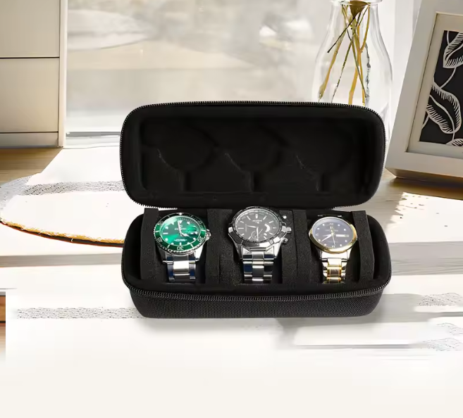 |Étui rigide pour 3 montres|