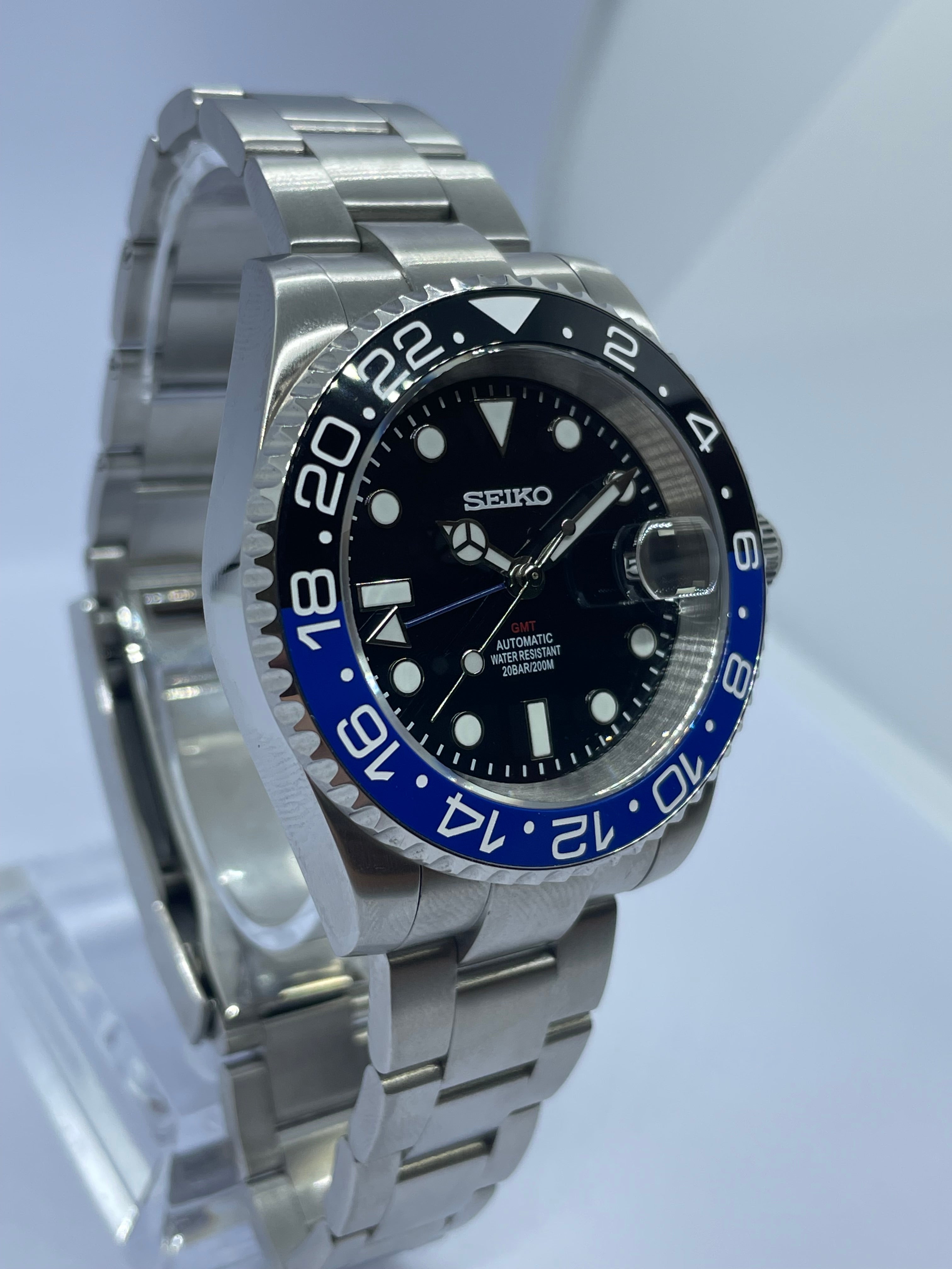 Seiko GMT Batman Mod