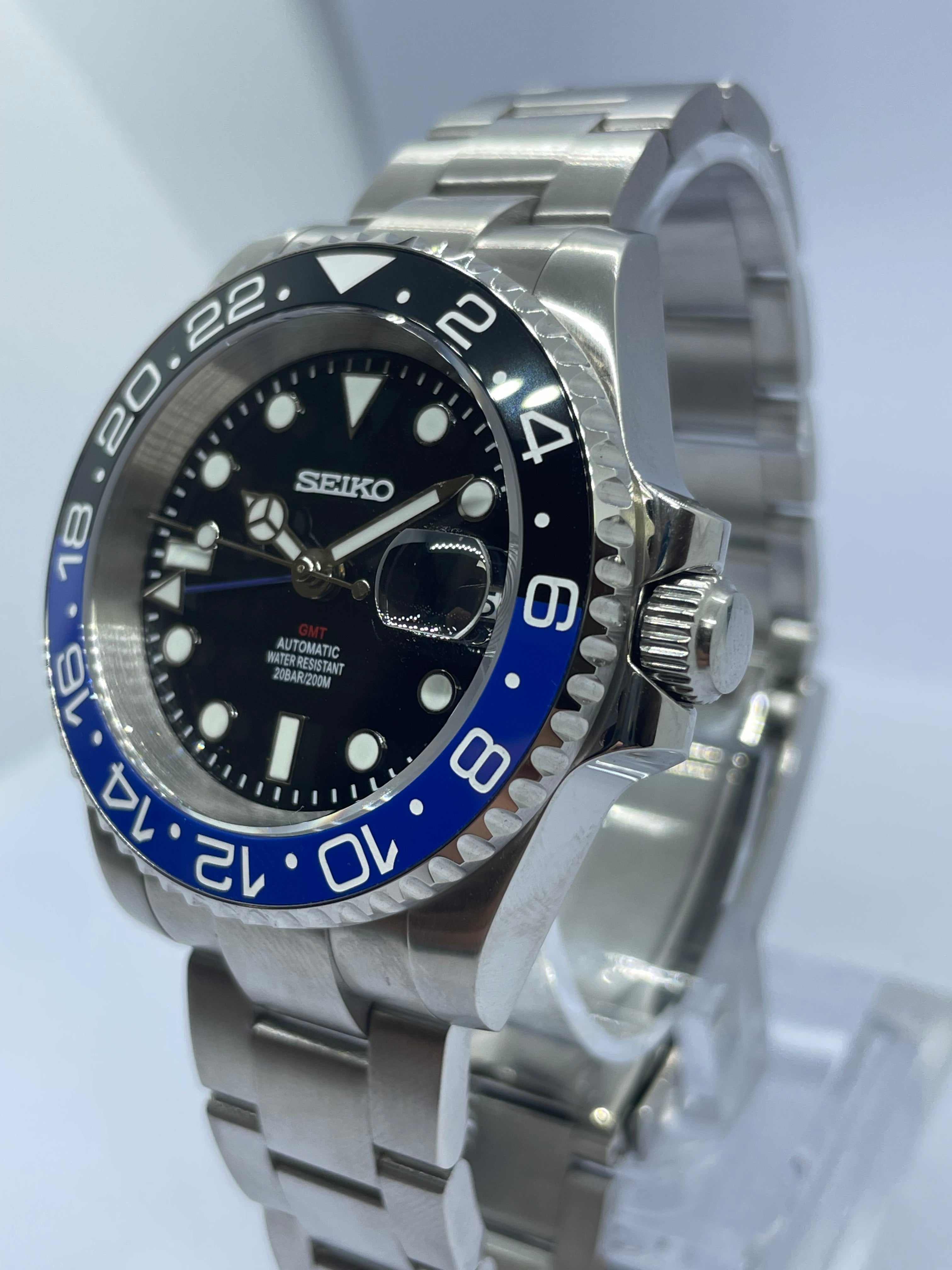 Seiko GMT Batman Mod