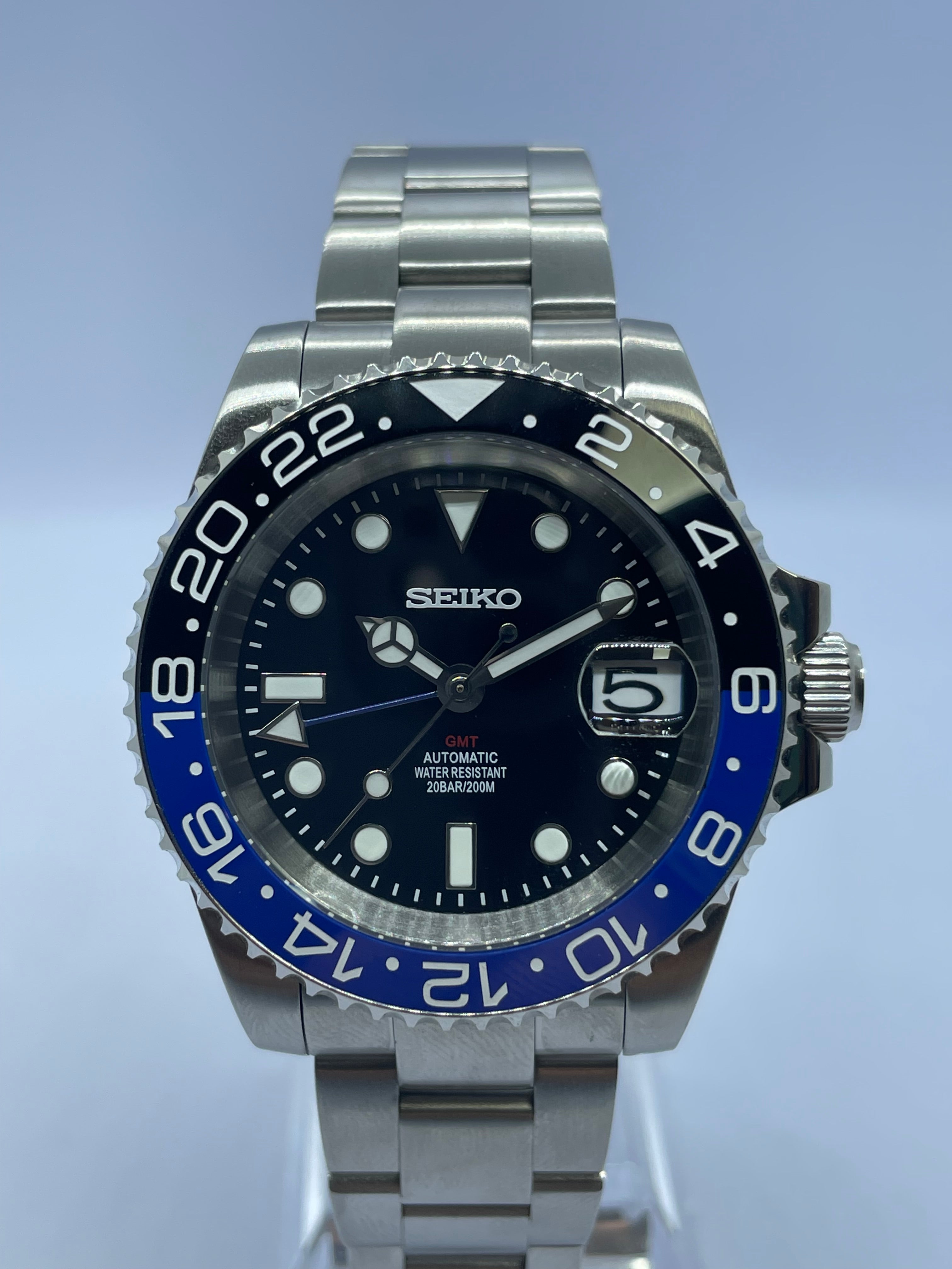 Seiko GMT Batman Mod