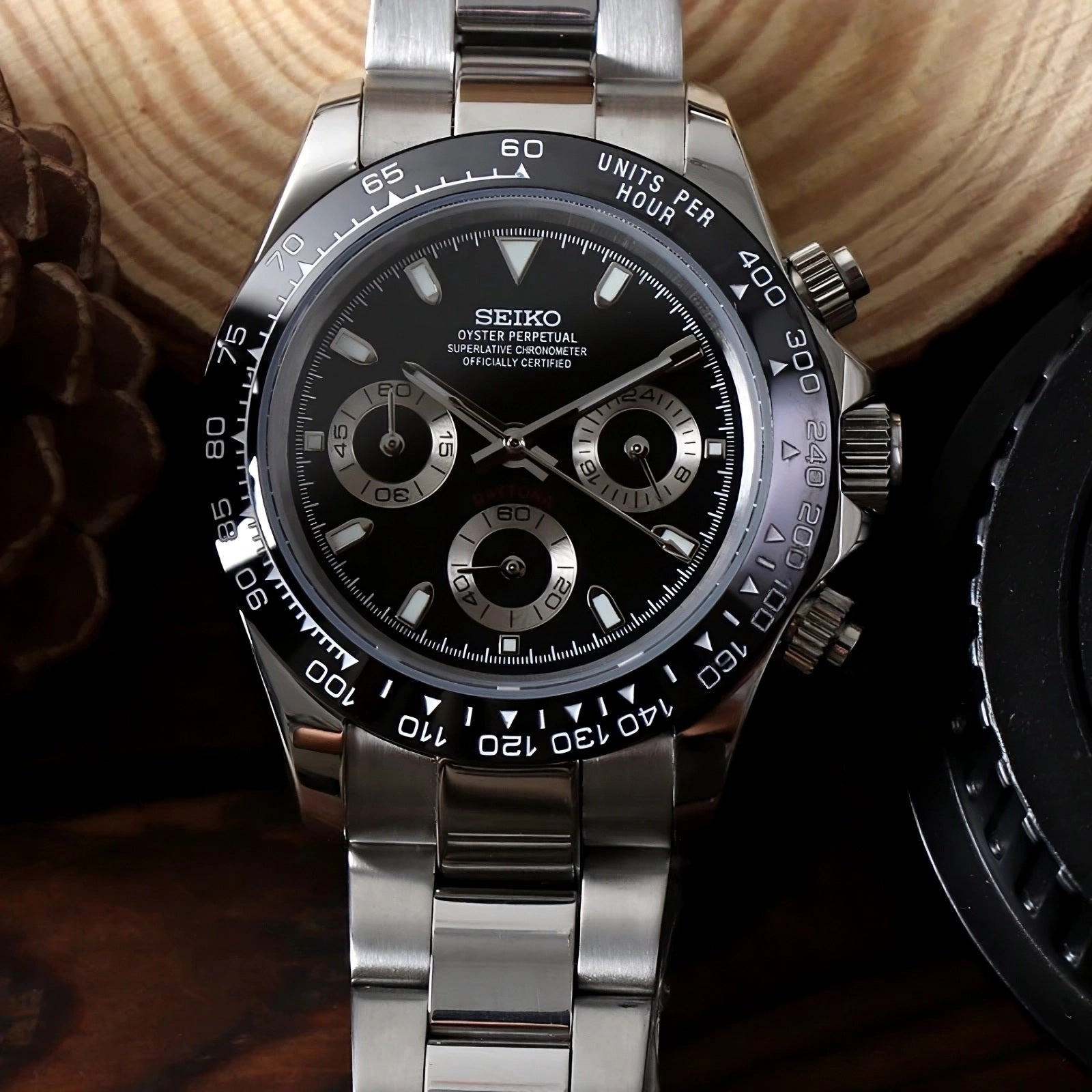 Seiko Daytona Black Panda Mod