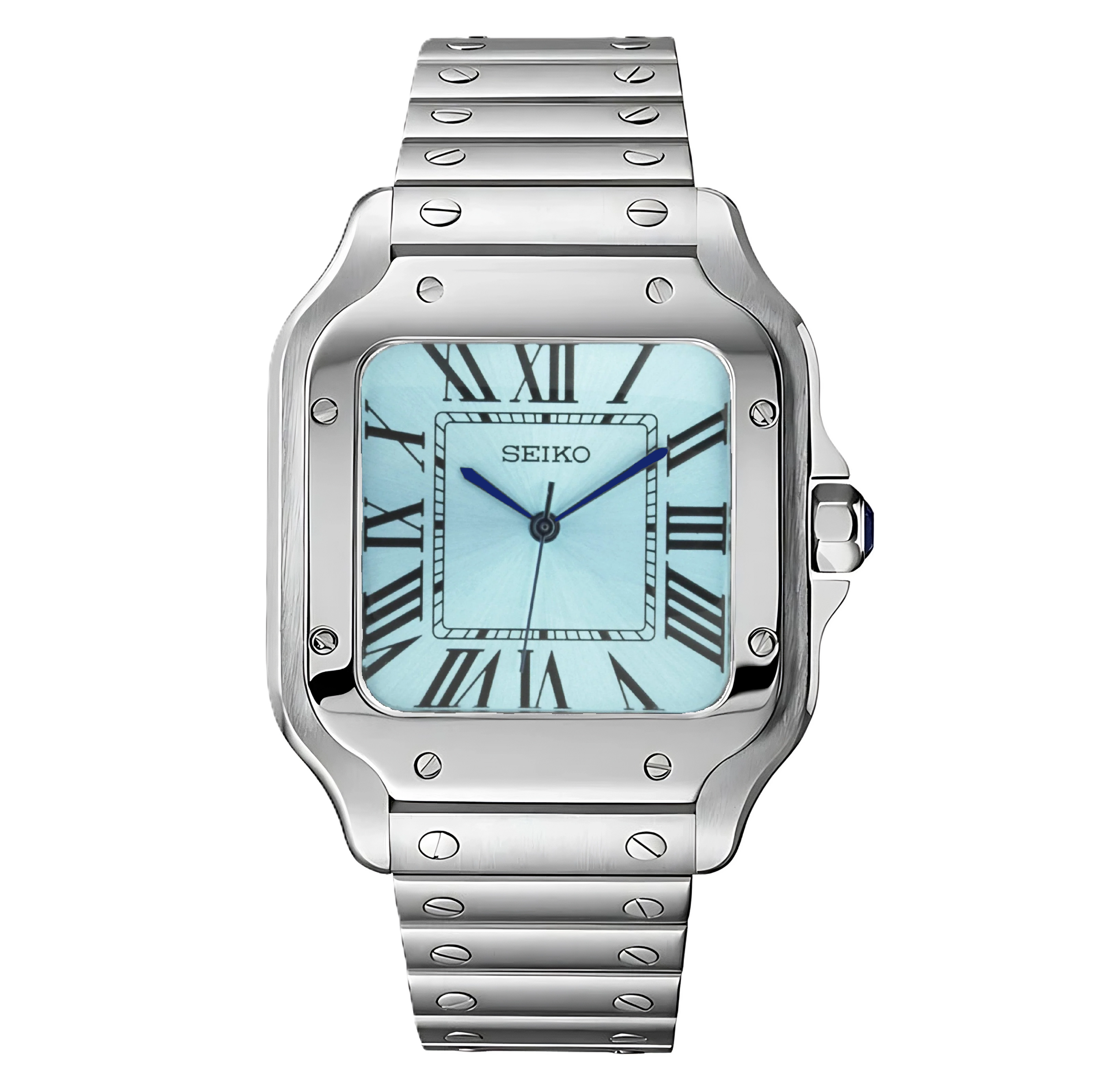 Seiko Santos Light Blue Mod