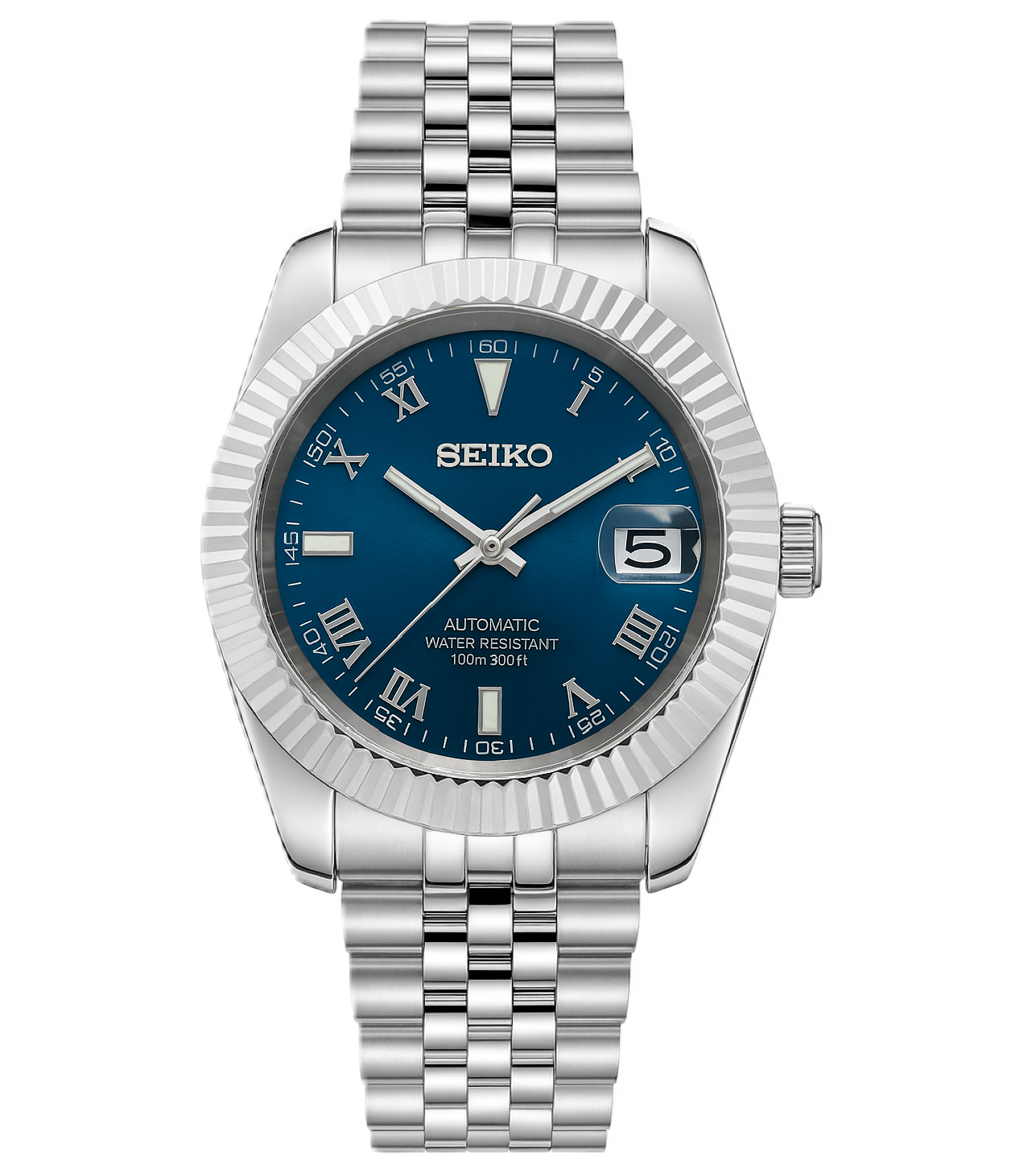 Seiko DateJust Blue Mod