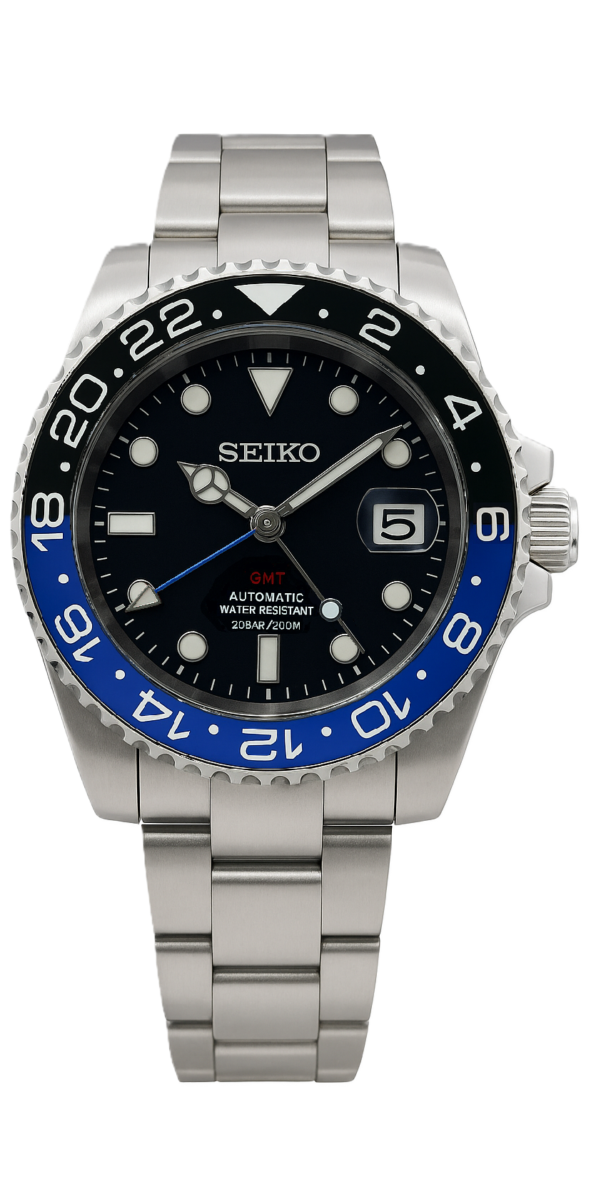 Seiko GMT Batman Mod