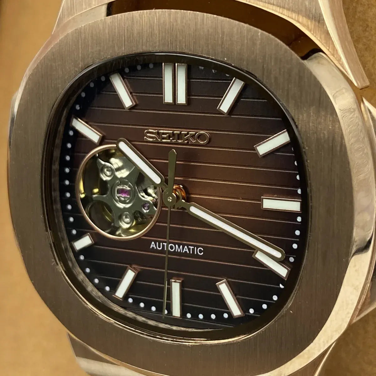 Nautiko Chocolate Rose Gold OpenHeart