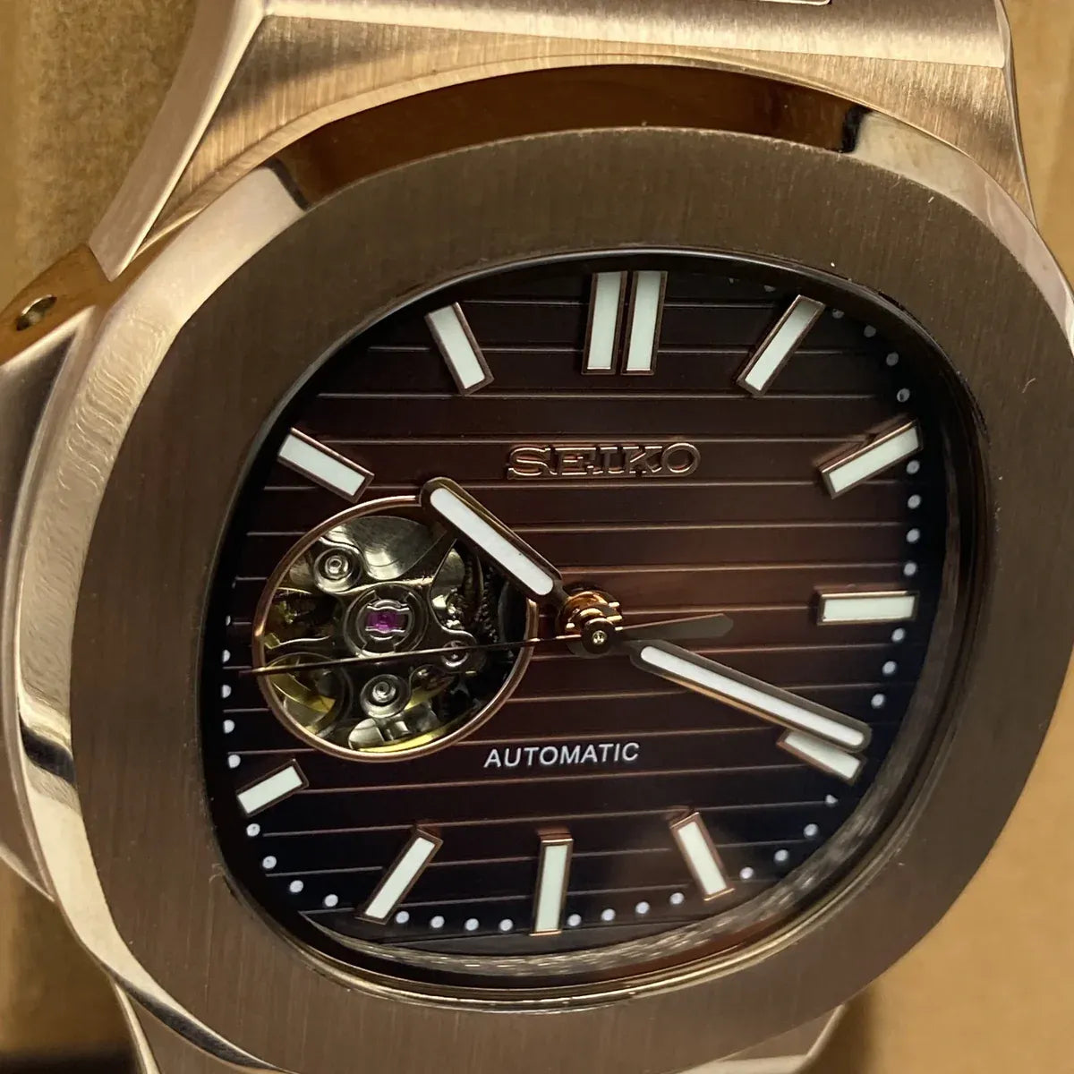 Nautiko Chocolate Rose Gold OpenHeart
