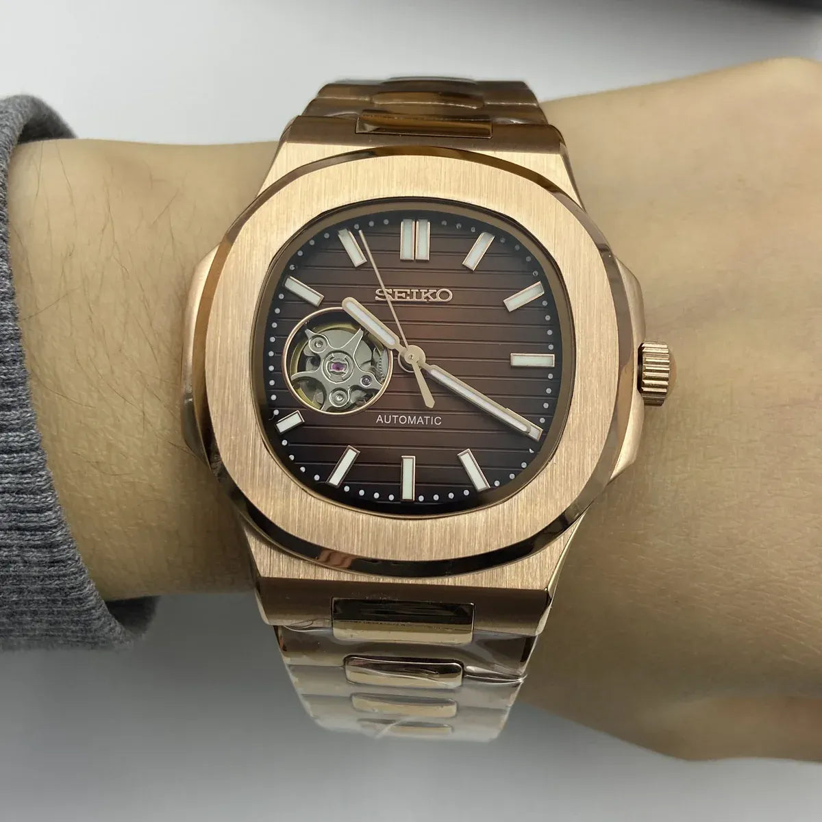 Nautiko Chocolate Rose Gold OpenHeart