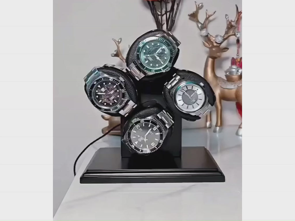 Boîte rotative automatique pour 4 montres