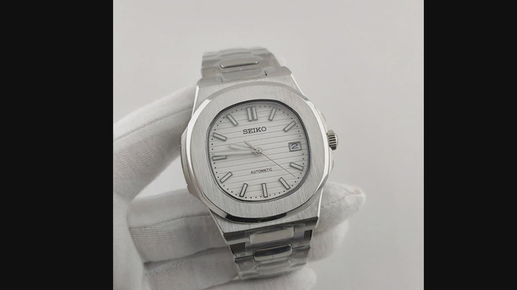 Seiko Nautilus White MOD