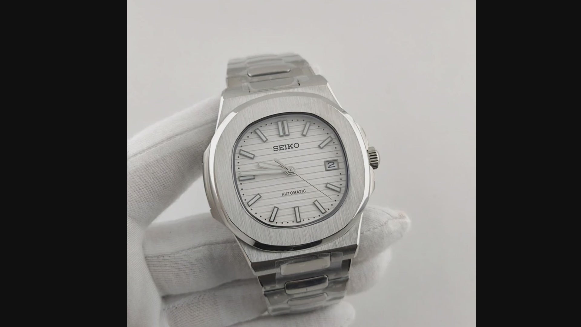 Seiko Nautilus White MOD