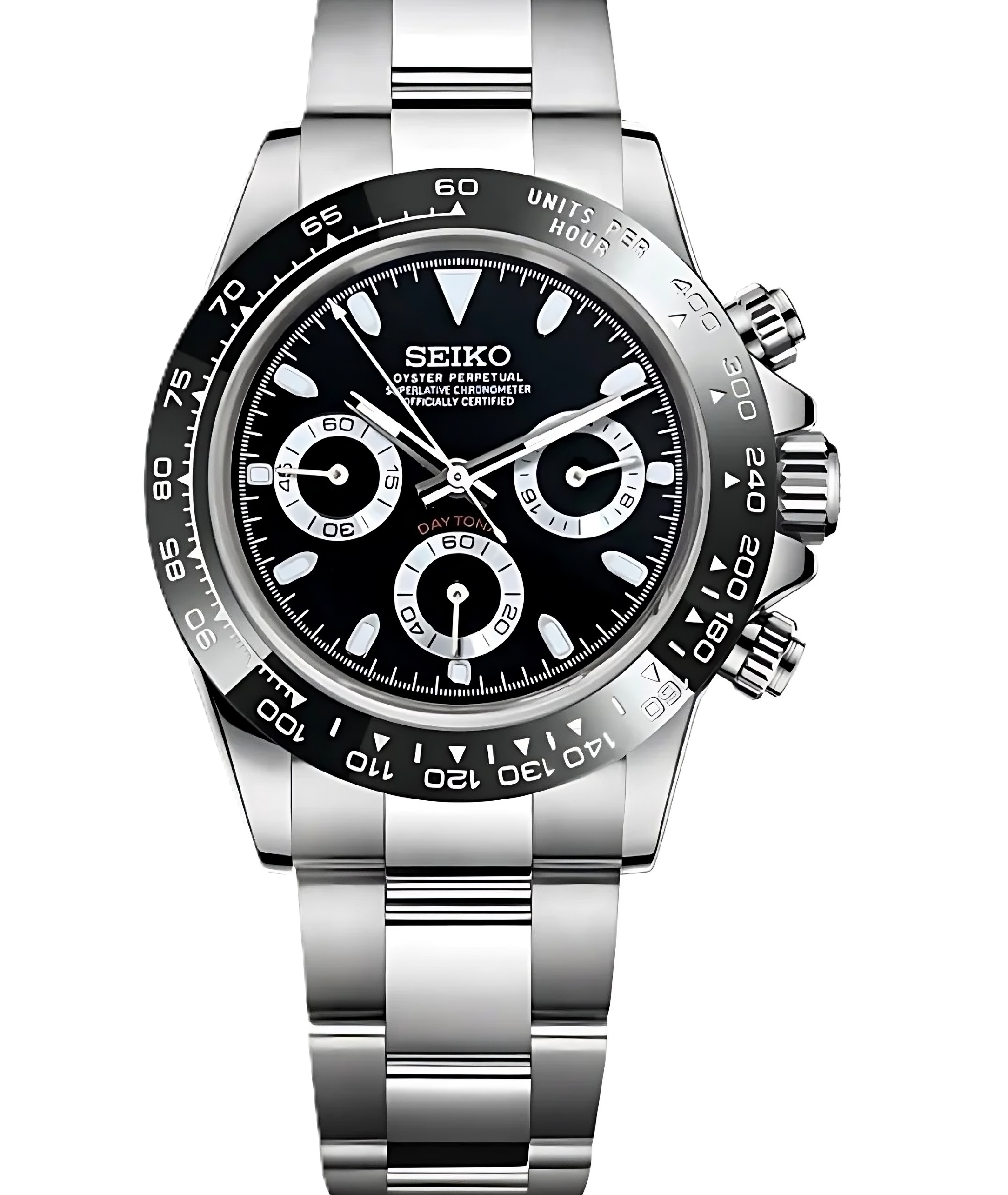 Seiko Daytona Black Panda Mod