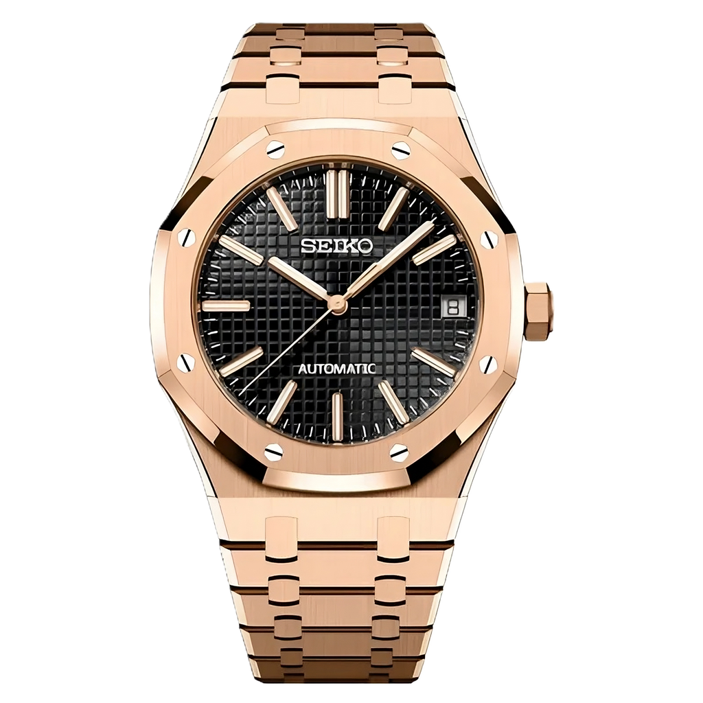 Seiko Royal Oak Rose Gold Black