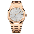 Seiko Royal Oak Rose Gold White
