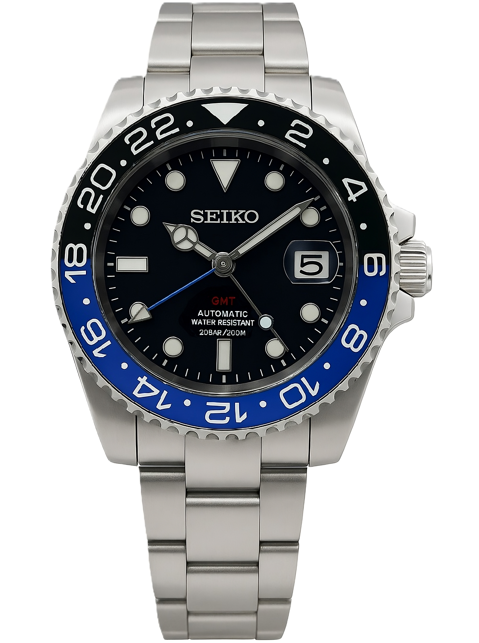 Seiko GMT Batman Mod