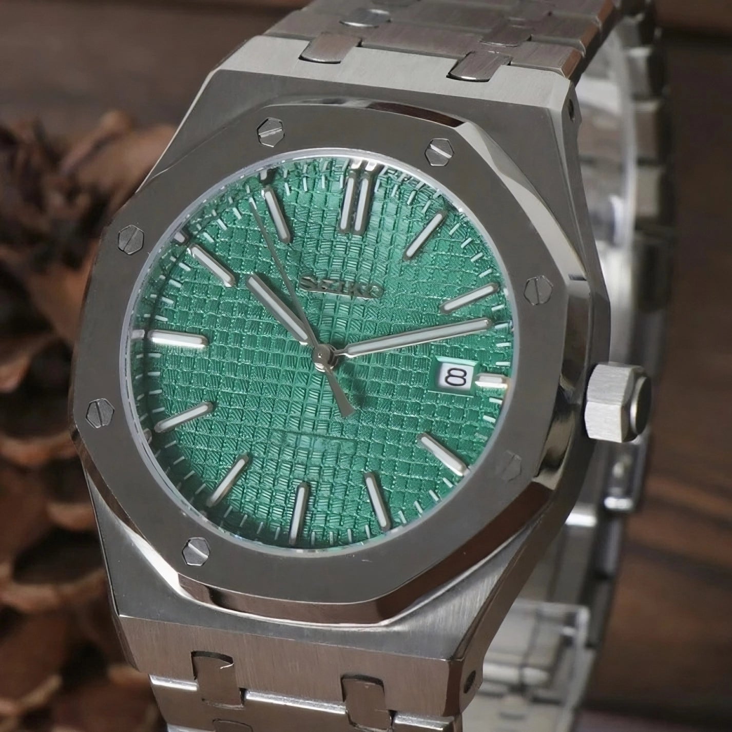 Seiko Royal Oak Green Mod