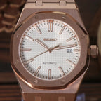 Seiko Royal Oak Rose Gold White
