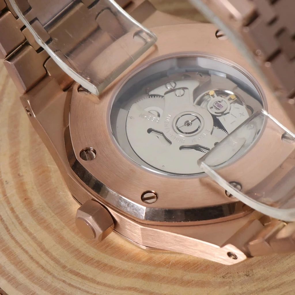 Seiko Royal Oak Rose Gold Black