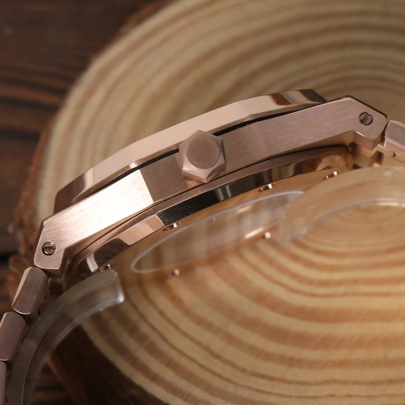 Seiko Royal Oak Rose Gold Black
