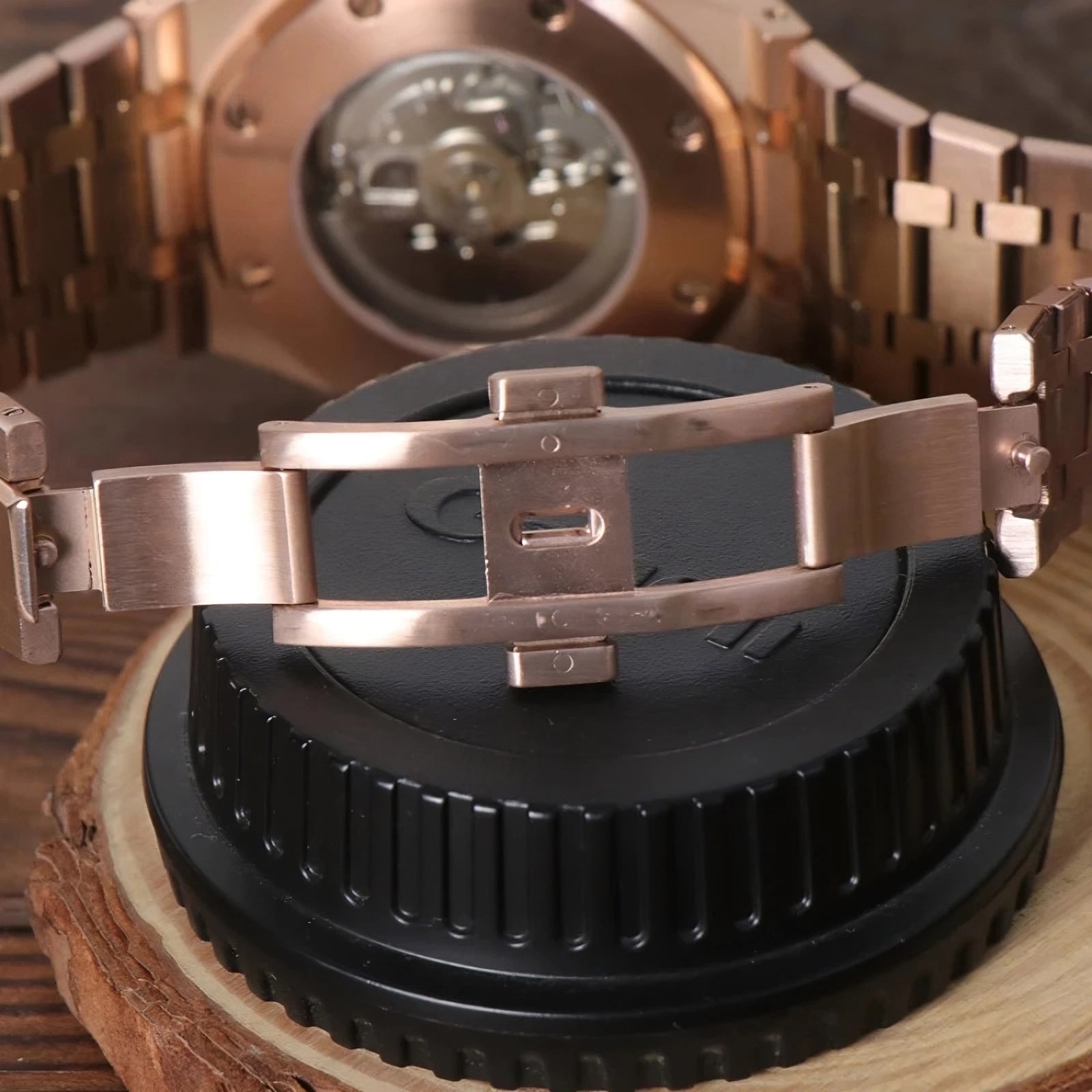 Seiko Royal Oak Rose Gold Black