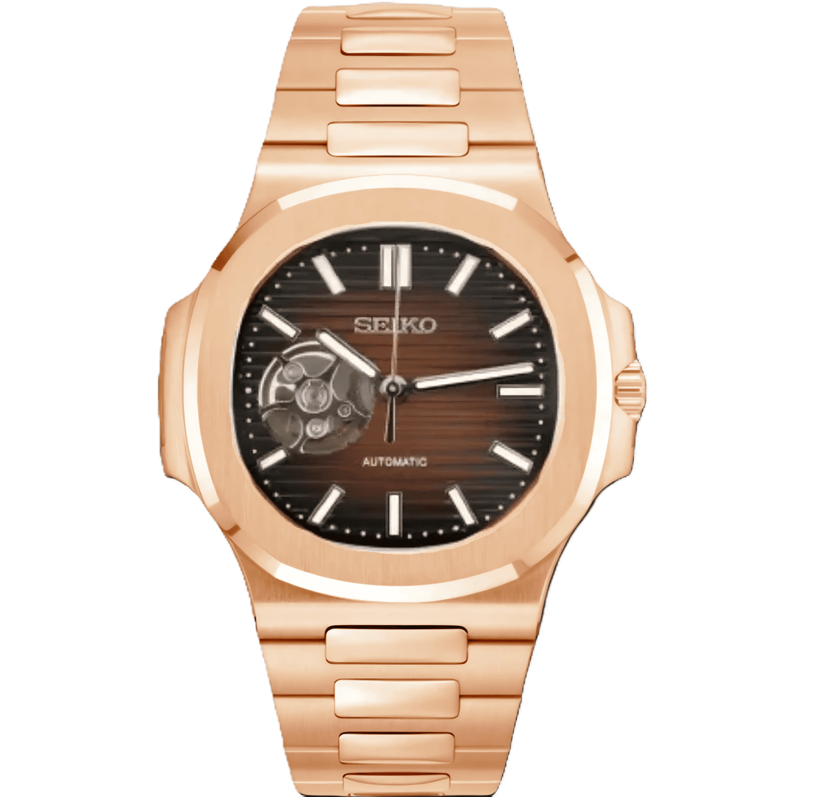 sin fondo 2 Nautiko Chocolate Rose Gold OpenHeart - Imagen 1